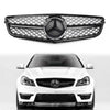 08-13 Benz C-Class W204 Front Bumper Grille With Logo Black Radiator AMG Style Generic