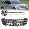 2005-2008 W164 Benz ML-Class Front Grill AMG Style Chrome/Black Grille Generic