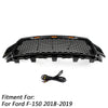 2018-2020 Ford F150 Honeycomb Grill With Amber LED Raptor Style Grill Repalcement Generic