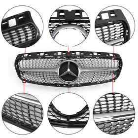 2013-2019 Benz W117 CLA-Class CLA180 CLA200 CLA250 CLA260 CLA45 Diamond Star Grille With Logo Front Grill Generic