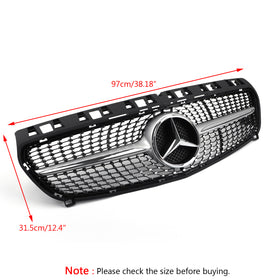 2013-2019 Benz W117 CLA-Class CLA180 CLA200 CLA250 CLA260 CLA45 Diamond Star Grille With Logo Front Grill Generic