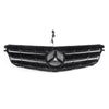 08-14 Benz C Class W204 W/LED Emblem C300/C350 Front Bumper Grille Black Chrome Generic