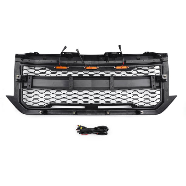 2016-2018 Silverado 1500 Chevy Front Bumper Grill Chevrolet Grille Replacement With LED Light Generic