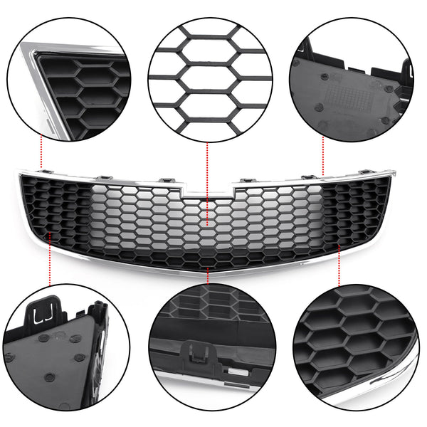 1PC Front Lower Bumper Grille Grill Inserts Trim Covers For 09-14 Chevy Cruze Generic