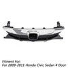 09-11 Civic Sedan 4 Door Honda Front Top ABS Grille Grill Replacement Generic