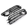 2008-2012 Audi A4 S-LINE S4 Sport Version Honeycomb Style Fog Light Grille Bumper Generic