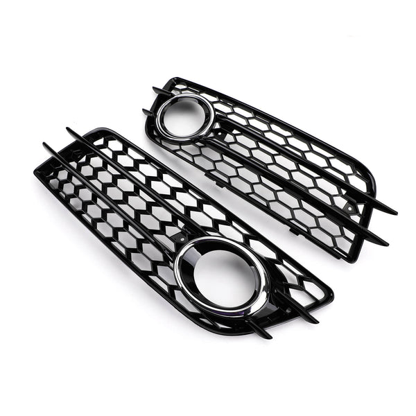 2008-2012 Audi A4 S-LINE S4 Sport Version Honeycomb Style Fog Light Grille Bumper Generic