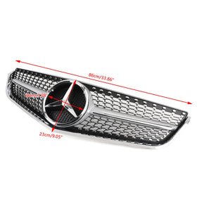 2009-2013 Benz Mercedes E-Class W207 C207 Coupe Convertible AMG Front Grill Grille Replacement With Logo Generic