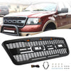 2004-2008 F150 Ford Raptor Style Black Front Mesh Hood Grill Grille Replacement With LED Generic