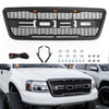 2004-2008 F150 Ford Raptor Style Black Front Mesh Hood Grill Grille Replacement With LED Generic