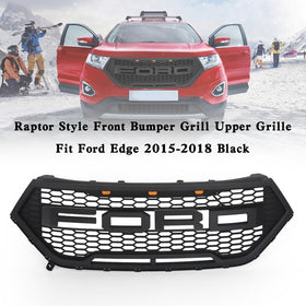 2015-2018 Ford Edge Raptor Style Front Bumper Grill Upper Grill Black Generic