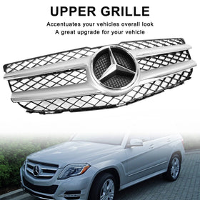 2013-2015 Benz Glk350 Base Sport Utility 4-Door 2048802983 Front Upper Hood Bumper Grill Replacement Generic