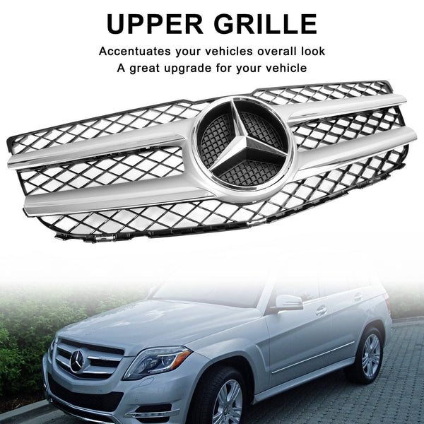 2012-2015 Benz GLK300 Base Sport Utility 4-Door 2048802983 Front Upper Hood Bumper Grill Replacement Generic