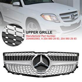 2013-2015 Benz GLK250 BLUETEC 4MATIC SPORT UTILITY 4-DOOR 2048802983 Front Bumper Diamond Grill Generic