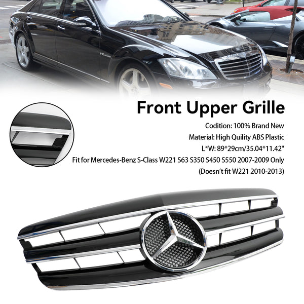 2007-2009 Benz S-Class W221 S63 S350 S450 S550 AMG Style Grille Grill Replacement Generic