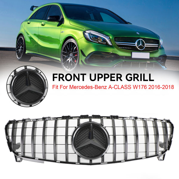 2016-2018 Benz A-CLASS W176 Front Bumper Grille GTR Style Grill Generic