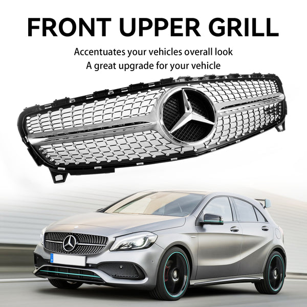 2016-2018 Benz A-CLASS W176 Front Bumper Grille Diamond Grill Generic