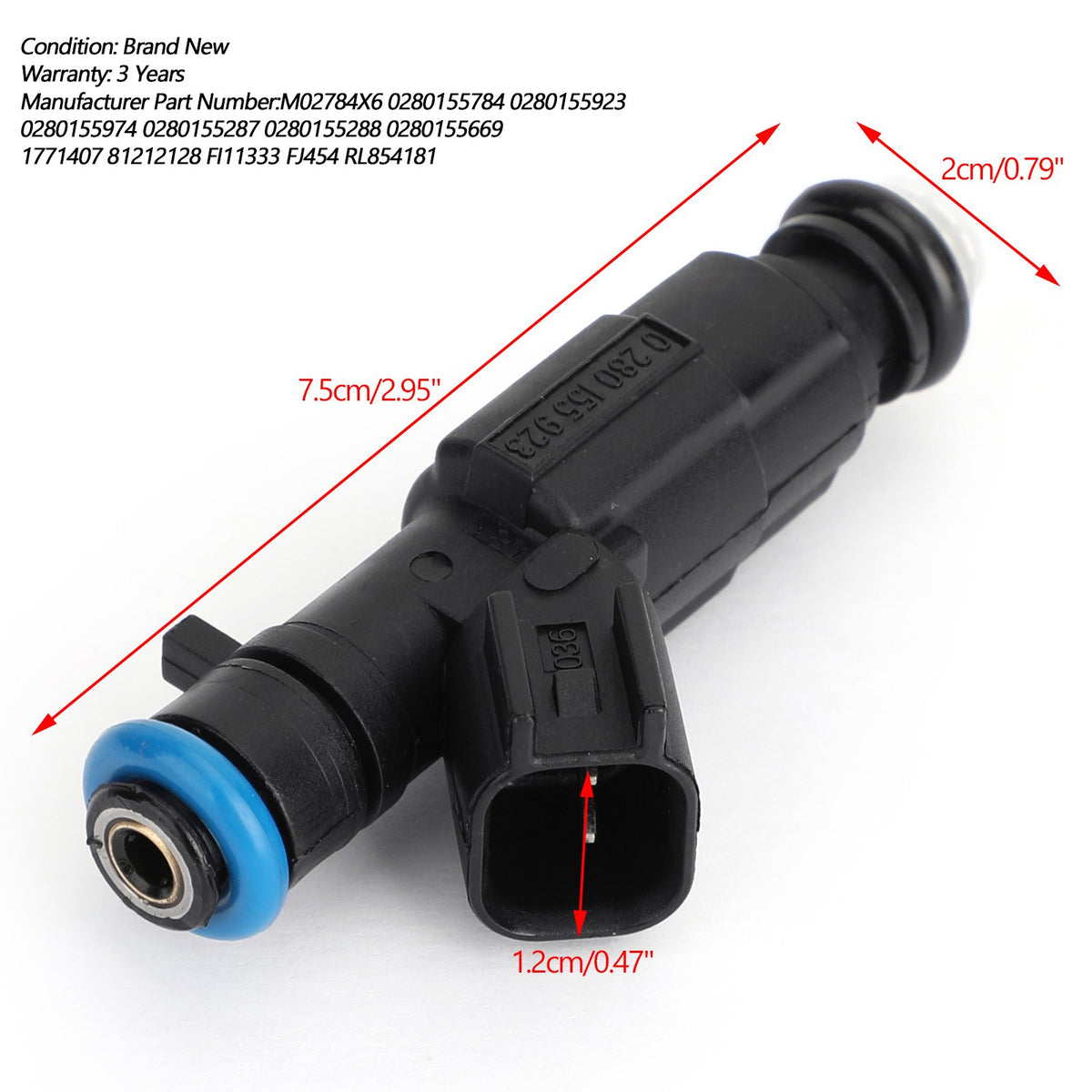 4-Hole Upgrade Fuel Injectors Cherokee Grand Cherokee 0280155784 FJ454 ...