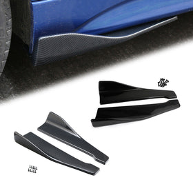 48cm Skirt Spoiler Rear Lip /Side Extension Rocker Splitters Winglet Wings Black Generic