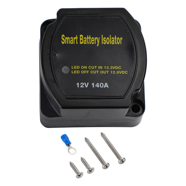 12V 140A Dual Battery Kit System Isolator Car Voltage Sensitive Relay for UTV RV Generic