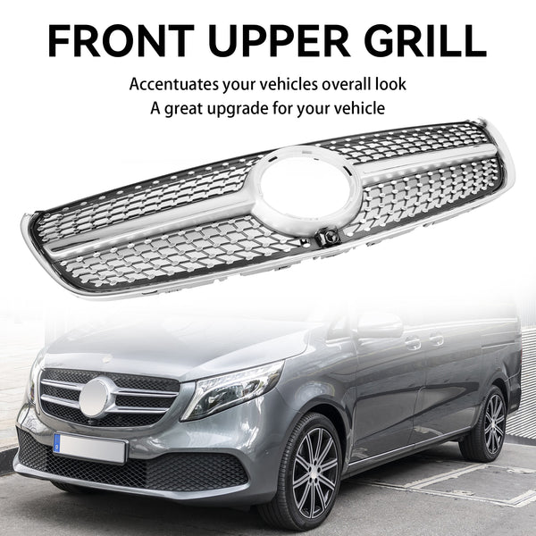 2014-03.2019 Benz W447 V-Class Diamond Front Upper Grille Grill Generic