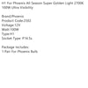 H1 For Phoenix All Season Super Golden Light 2700K 100W Ultra Visibility Generic
