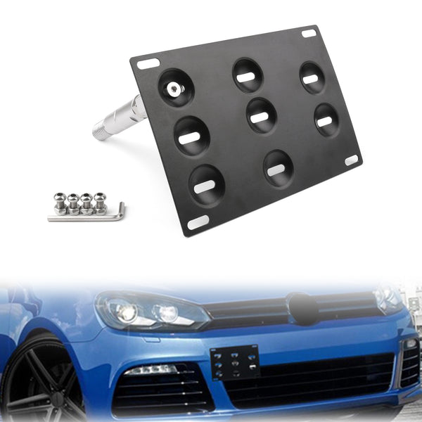 Front Bumper Tow Hook License Plate Mounting Holder Bracket Fits For VW Golf 6 Generic