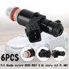 6PCS Fuel Injectors 16450-RCA-A01 Fit 2006-2012 Honda Ridgeline 3.5L Generic