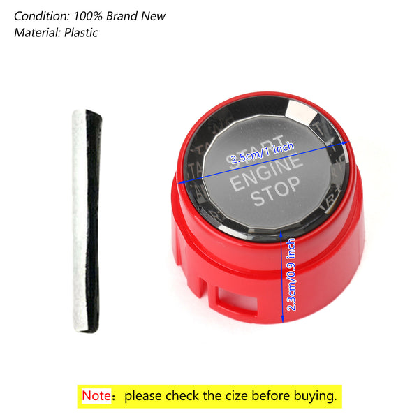 Red Start Stop Engine Push Button Switch Cover Crystal For BMW F Chassis F30 F10 Generic