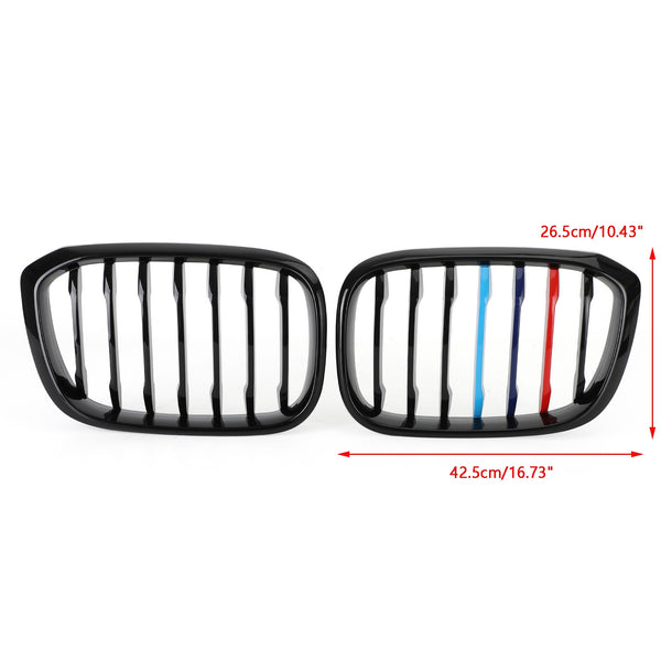 BMW G01 X3 G02 X4 M-Color Kidney Grill Grille 51138469959 fit BMW G01 X3 G02 X4 Gloss Black Generic