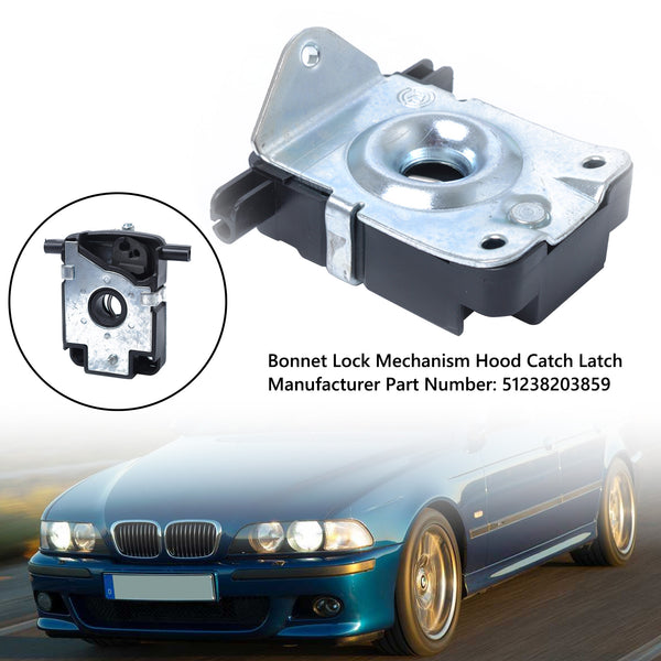 3 E46 5 E39 X5 E53 Z8 BMW Bonnet Lock Mechanism Hood Catch Latch 51238203859 Generic