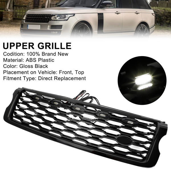 13-17 Land Rover Range Rover Vogue L405 W/LED Front Bumper Upper Grill Generic