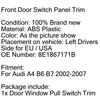 2002-2007 Audi A4 B6 B7 8E1867171B Front Driver Door Window Pull Switch Trim Generic