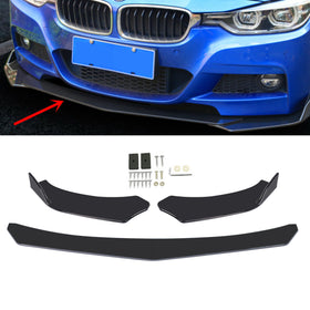 4PCS Universal Front Bumper Lip Body Kit Spoiler Fit GMC Honda Civic BMW Benz Generic