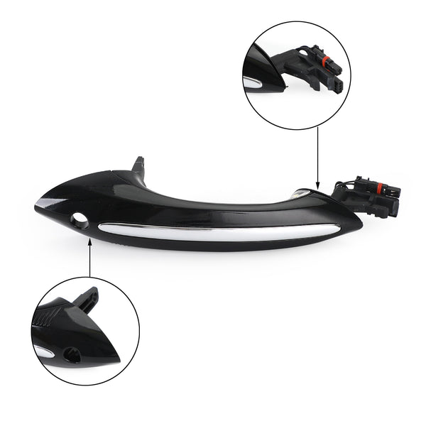 06/2007-06/2012 BMW 7' F01 Black Exterior Front Left Door Handle 51217231931 Generic