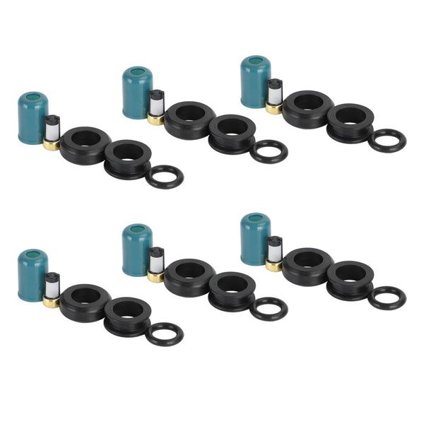 1993-1994 Toyota T100 3.0L 3VZE 6PCS Fuel Injectors Repair Seal Rebuild Kit Generic