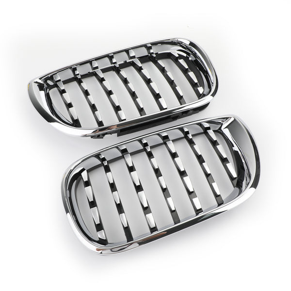 Black & Chrome Diamond Grille For 2002-2005 BMW E46 Saloon/Touring Facelift 4Dr Generic