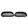 13-18 BMW X5M F85 X6M F86 X5 F15 X6 F16 Gloss Black Dual Front Kidney Grille Generic