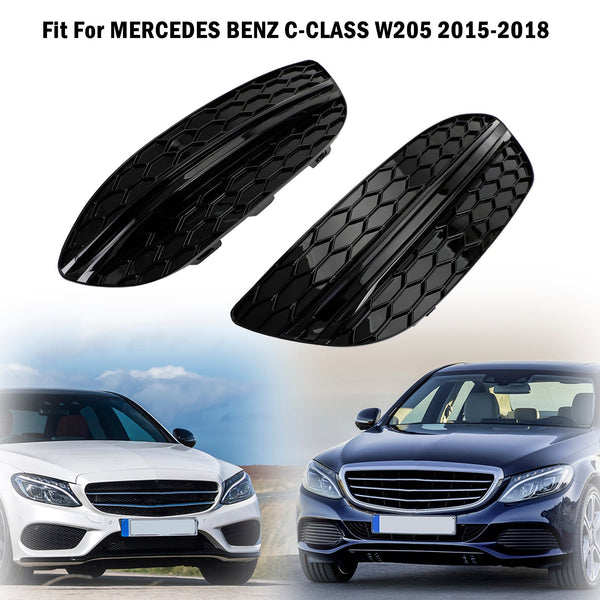 2015-2018 Benz C-CLASS W205 Base Sedan 2PCS Front Fog Light Cover Generic