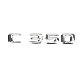 Rear Trunk Emblem Badge Nameplate Decal Letters Numbers Fit Mercedes C350 Chrome Generic