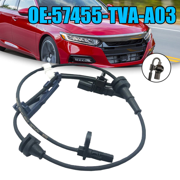 Front Left 57455-TVA-A03 ABS Wheel Speed Sensor Front Left for 2018-2021 Honda Accord Generic
