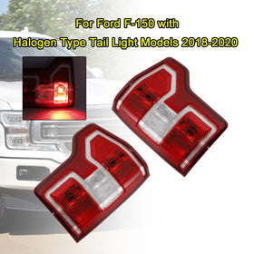 2018-2020 Ford F150 Left+Right Incandescent Type Halogen Tail Light LH+RH FO2800265 FO2801265 Generic