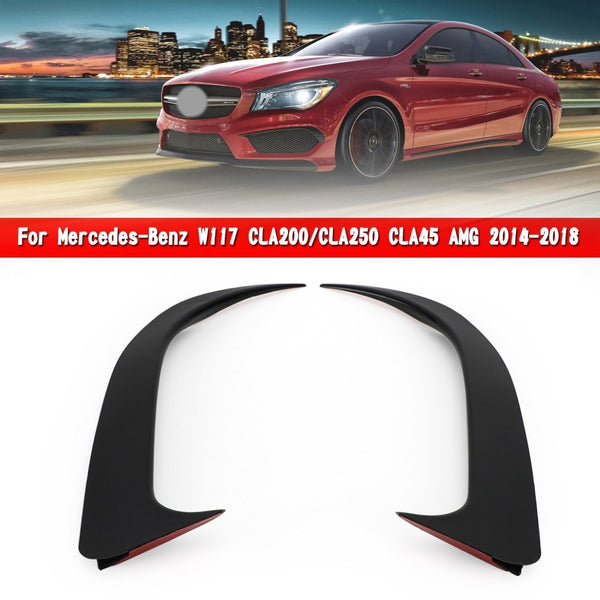 2014-2018 Mercedes W117 CLA Class Black Rear Bumper Spoiler Air Vent Cover Generic