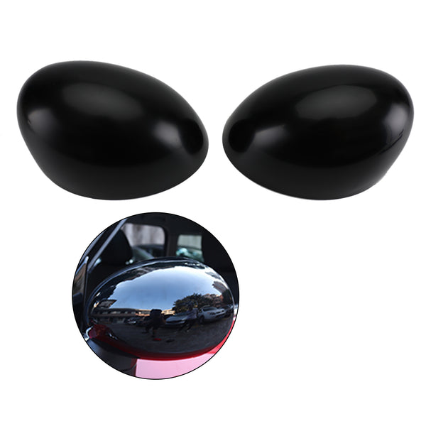 2 x Black Mirror Covers for MINI Cooper R55 R56 R57 High Quality Generic