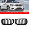 13-18 BMW X5M F85 X6M F86 X5 F15 X6 F16 Gloss Black Dual Front Kidney Grille Generic