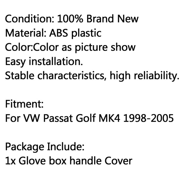 Car Glove Box Cover Handle Lock Hole Fit VW Passat Golf MK4 1998-2005 UE Generic