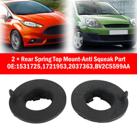 2 ??Rear Spring Top Mount-Anti Squeak Part for Ford Fiesta Mk7 09-17 1531725 Generic