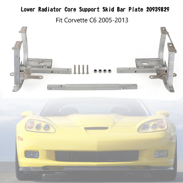 Corvette C6 2005-2013 Lower Radiator Core Support Skid Bar Plate 20939829 15916658 Generic