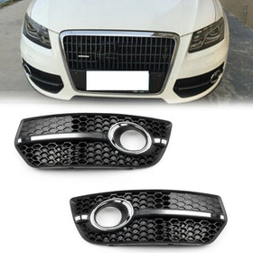 2009-2011 Audi Q5 Standard Version Front Bumper Grill Fog Light Lamp Covers Trim Generic
