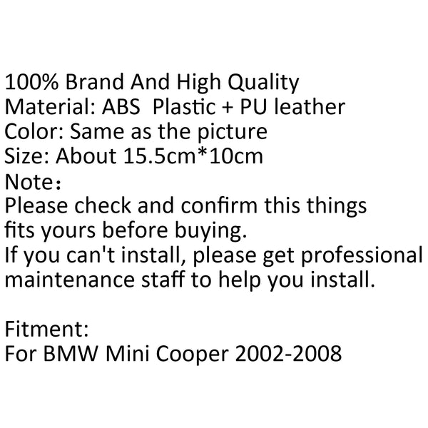 Center Console Sliding Top Armrest Cover Black Beige for 2002-2008 BMW Mini Cooper Generic